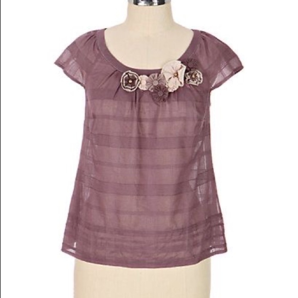 Anthro Candied Corsage Blouse